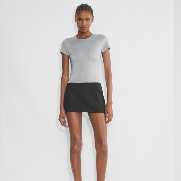 Aritzia Contour Crewneck Tee - Gray - Picture 1 of 9